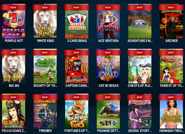 new playtech video slots