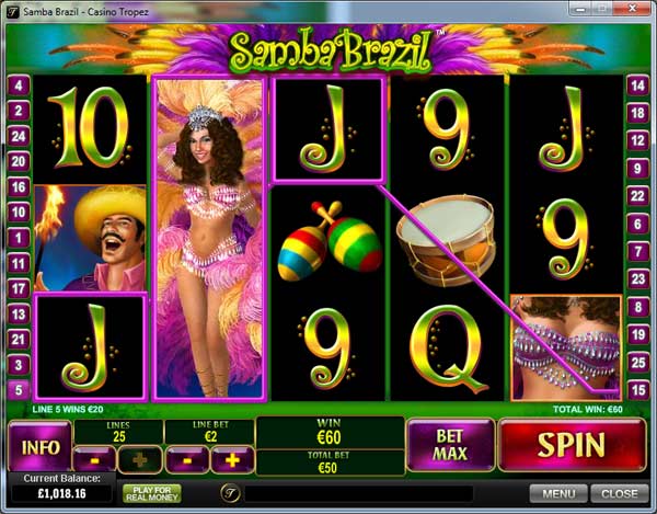 Samba Brazil Video Slot
